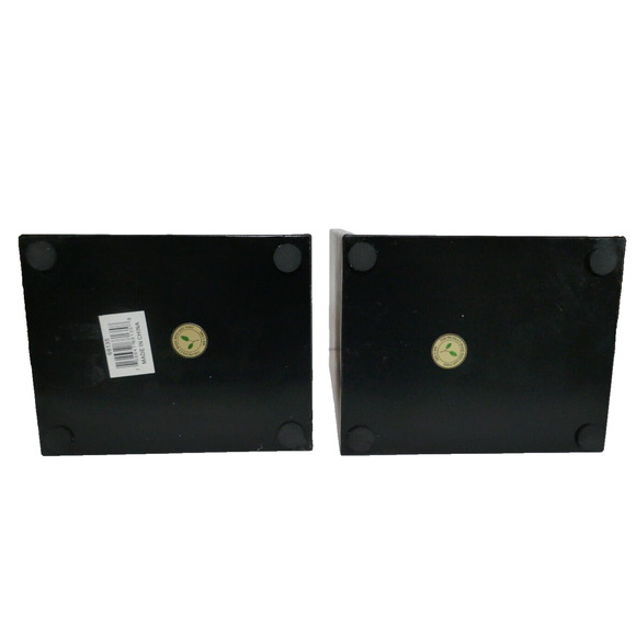 Vintage Style Bicycle Bookends Distressed Black & Gold Metal Base - Picture 6 of 6